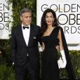 George Clooney et Amal Clooney - 72ème cérémonie annuelle des Golden Globe Awards à Beverly Hills. Le 11 janvier 2015. La brillante avocate était habillée par Christian Dior Couture