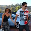 Sofia Vergara et Joe Manganiello à la sortie d'une galerie d'arts à Malibu, le 23 aout 2014