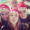 Pauline Ducruet, Stéphanie de Monaco, Camille Gottlieb et Louis Ducruet, des ''têtes de fous'' pour Noël. Photo publiée sur Instagram en décembre 2014.