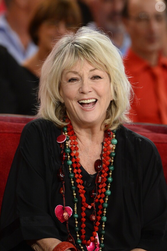 Mylène Demongeot arrive à l'enregistrement de l'émission 'Vivement Dimanche'. A Paris, le 4 septembre 2013.