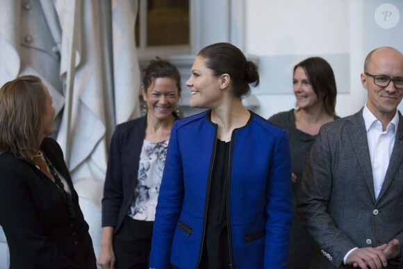 Le roi Carl XVI Gustaf, la reine Silvia et la princesse héritière Victoria de Suède recevaient des médecins suédois de retour de leur mission en Afrique contre le virus Ebola, le 13 janvier 2015