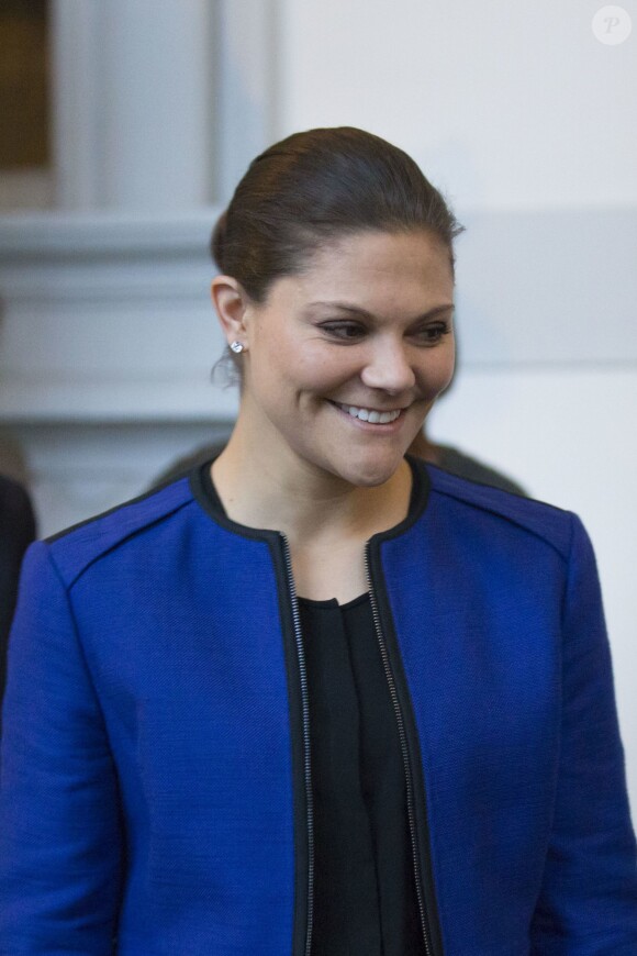 Le roi Carl XVI Gustaf, la reine Silvia et la princesse héritière Victoria de Suède recevaient des médecins suédois de retour de leur mission en Afrique contre le virus Ebola, le 13 janvier 2015