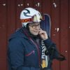 Le prince Daniel de Suède participait le 15 janvier 2015 à l'initiative Tous sur la neige, qui permet à des enfants de pratiquer gratuitement plusieurs disciplines des sports d'hiver, sur les pistes de la station Hammarbybacken, non loin de Stockholm.