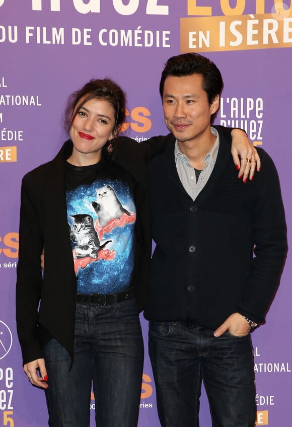 Vanessa Guide et Frédéric Chau - Cérémonie de clôture du 18ème festival international du film de comédie de l'Alpe d'Huez, le 17 janvier 2015.