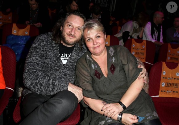 Valérie Damidot et son compagnon Régis - Cérémonie de clôture du 18ème festival international du film de comédie de l'Alpe d'Huez, le 17 janvier 2015.