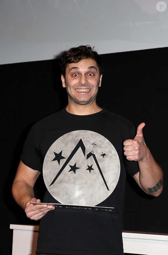Pio Marmaï (Prix d'interprétation dans le film "Toute première fois") - Cérémonie de clôture du 18ème festival international du film de comédie de l'Alpe d'Huez, le 17 janvier 2015.
