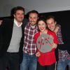 Guest, Antoine Gouy, Fanny Valette et Paul Lefevre - Cérémonie de clôture du 18ème festival international du film de comédie de l'Alpe d'Huez, le 17 janvier 2015.