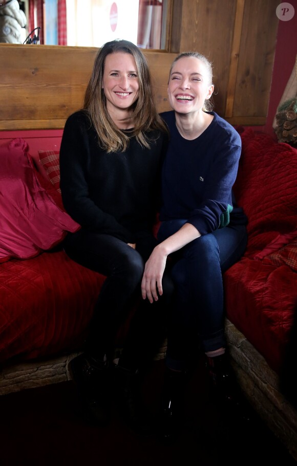 Camille Cottin et Adrianna Gradziel pour le film "Toute Premiére Fois", le 17 Janvier 2015, lors du 18éme festival international du film de comédie de l'Alpe d'Huez