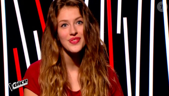 Manon Palmer dans The Voice 4, le samedi 17 janvier 2015, sur TF1