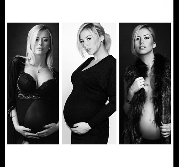 Stéphanie (Secret Story 4) est sublime un mois avant son accouchement. Janvier 2015.
