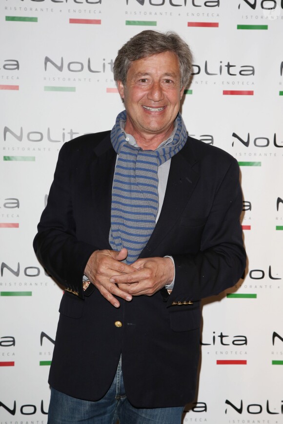 Exclusif - Patrick Sabatier - Anniversaire de l'incontournable programmateur de télévision et de radio Jacques Sanchez au restaurant branché Nolita à Paris. Le 29 mai 2013.