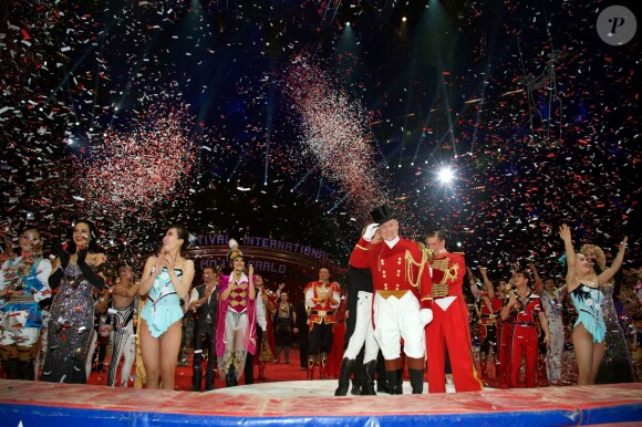 Soirée de gala du 39e Festival du cirque de Monte-Carlo, le 20 janvier 2015 sous le chapiteau de Fontvieille.