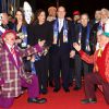 Pauline Ducruet, la princesse Stéphanie de Monaco, le prince Albert II de Monaco, Robert Hossein, Jean-Paul Belmondo bien accueillis lors de la soirée de gala du 39e Festival du cirque de Monte-Carlo, le 20 janvier 2015 sous le chapiteau de Fontvieille.