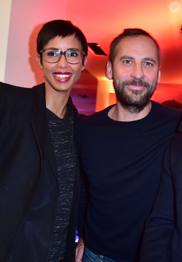 Sonia Rolland et Fred Testot - Photocall du téléfilm "L'emprise" à l'occasion de la projection au cinéma "L'Arlequin" à Paris, le 21 janvier 2015.