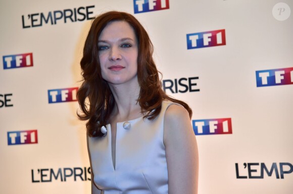 Odile Vuillemin - Photocall du téléfilm "L'emprise" à l'occasion de la projection au cinéma "L'Arlequin" à Paris, le 21 janvier 2015.