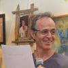 Exclusif - Jean-Jacques Goldman à la Vente aux enchères à l'occasion du 20ème anniversaire du spectacle "Les Vendanges du Coeur" à Ouveillan, près de Narbonne (Aude) au profit des "Restos du Coeur" le 20 juillet 2014 