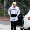 Exclusif - Miley Cyrus raccompagne son petit ami Patrick Schwarzenegger chez lui à Los Angeles, le 20 janvier 2015