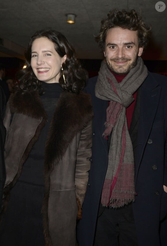 Chloé Lambert et son compagnon Thibault Ameline - Générale de la pièce "La maison d'à côté" au Théâtre du Petit Saint-Martin à Paris le 21 janvier 2015