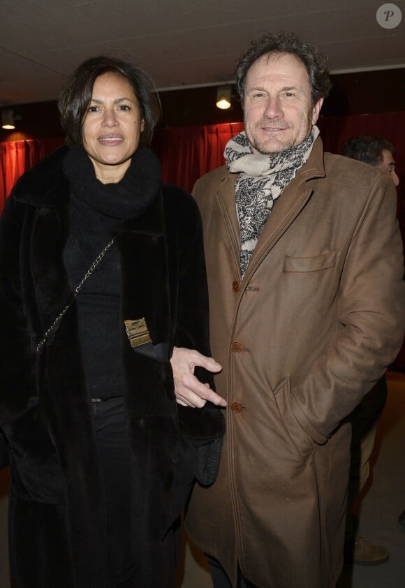 Viktor Lazlo et Francis Lombrail - Générale de la pièce "La maison d'à côté" au Théâtre du Petit Saint-Martin à Paris le 21 janvier 2015