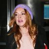 Lindsay Lohan à l'aéroport JFK Airport, à New Yok, le 2 janvier 2015