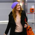  Lindsay Lohan à l'aéroport JFK Airport, à New Yok, le 2 janvier 2015 