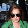 Lindsay Lohan arrive au Playhouse Theatre à Londres, le 24 septembre 2014