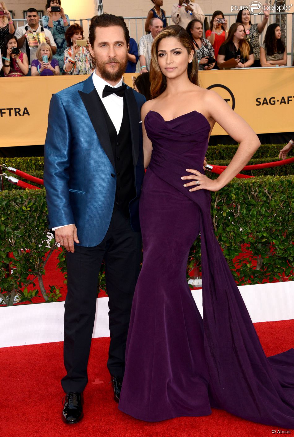  Matthew McConaughey et Camila Alves - 21e &amp;eacute;dition des Screen Actors Guild Awards &amp;agrave; Los Angeles le 25 janvier 2015 