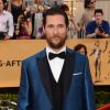 Matthew McConaughey - 21e édition des Screen Actors Guild Awards à Los Angeles le 25 janvier 2015