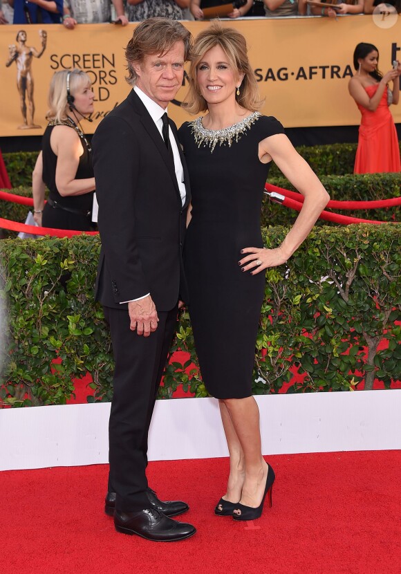 William H. Macy et sa femme Felicity Huffman - 21e édition des Screen Actors Guild Awards à Los Angeles le 25 janvier 2015