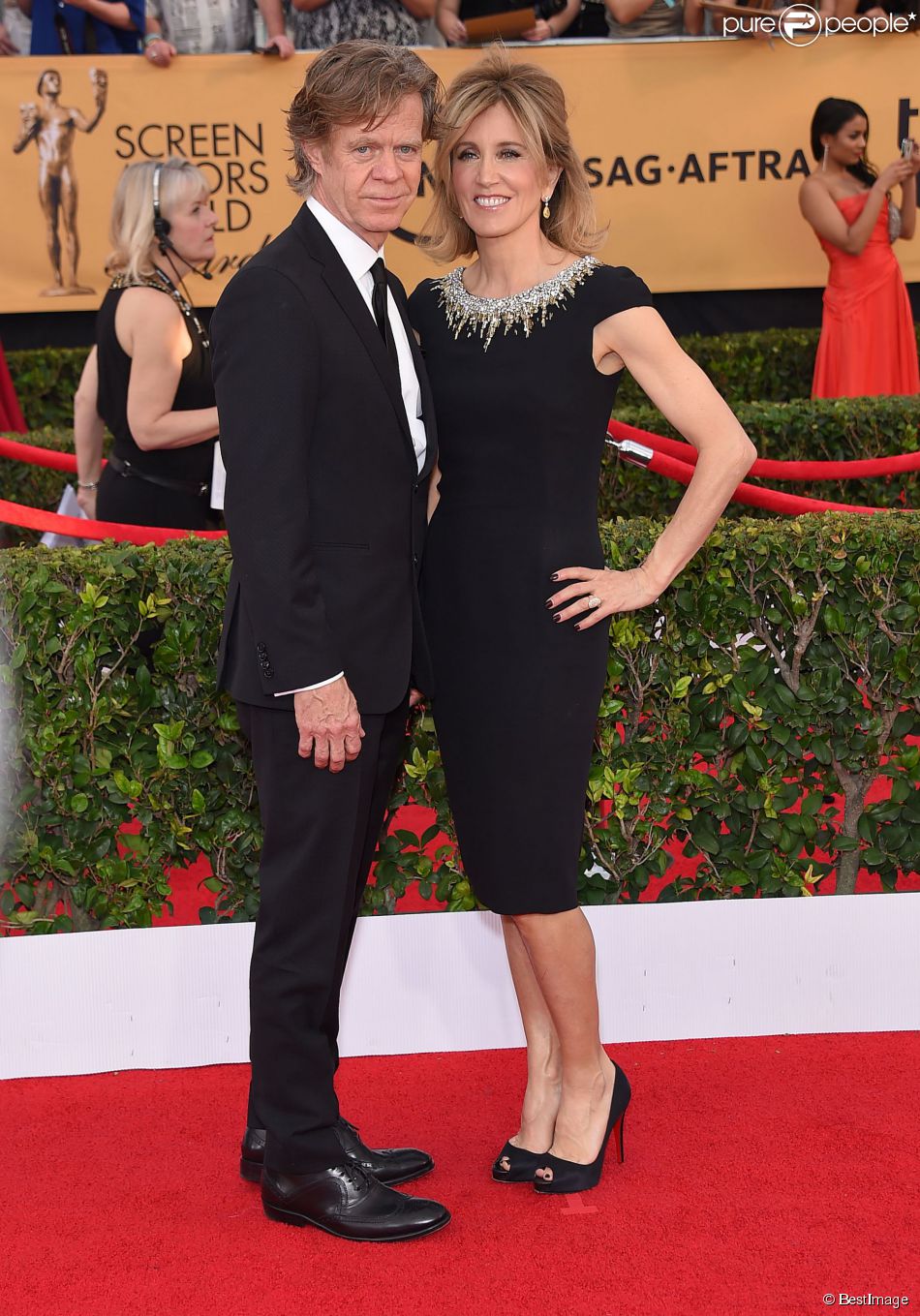  William H. Macy et sa femme Felicity Huffman - 21e &amp;eacute;dition des Screen Actors Guild Awards &amp;agrave; Los Angeles le 25 janvier 2015 