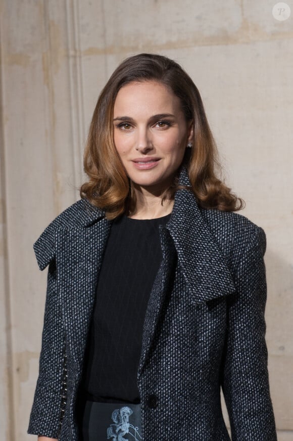 Nathalie Portman au musée Rodin lors du défilé Christian Dior haute couture printemps-été 2015. Paris, le 26 janvier 2015.