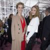 Eva Herzigova et Natalia Vodianova assistent au défilé Christian Dior haute couture printemps-été 2015 au musée Rodin. Paris, le 26 janvier 2015.