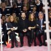 Marisa Berenson, Benjamin Millepied, Natalie Portman, Sidney et Katia Toledano assistent au défilé Christian Dior haute couture printemps-été 2015 au musée Rodin. Paris, le 26 janvier 2015.