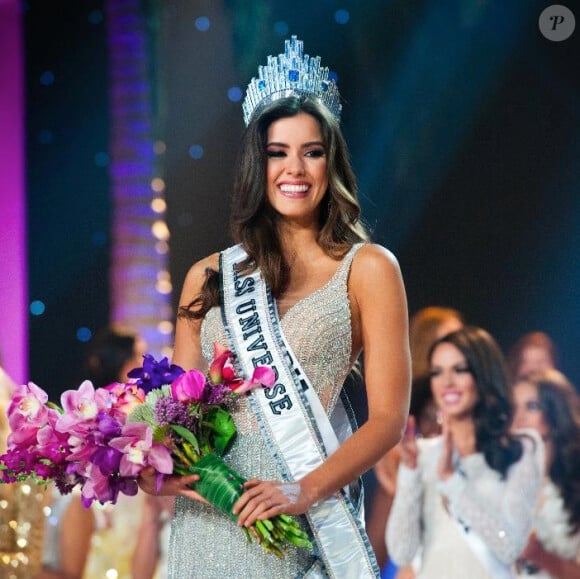 Paulina Vega, sacrée Miss Univers 2014, le 26 janvier 2015 à Miami.