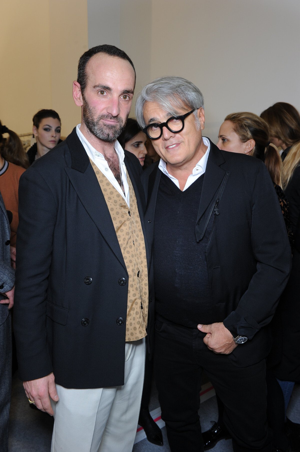 Photo : Les créateurs Emiliano Rinaldi et Giuseppe Zanotti dans