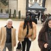 Naomi Campbell arrive à l'hôtel Salomon de Rothschild pour participer au défilé La Perla Atelier printemps-été 2015. Paris, le 26 janvier 2015.