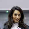 Amal Alamuddin-Clooney plaide pour défendre l'Arménie devant la Cour Européenne des droits de l'homme à Strasbourg le 28 janvier 2015.