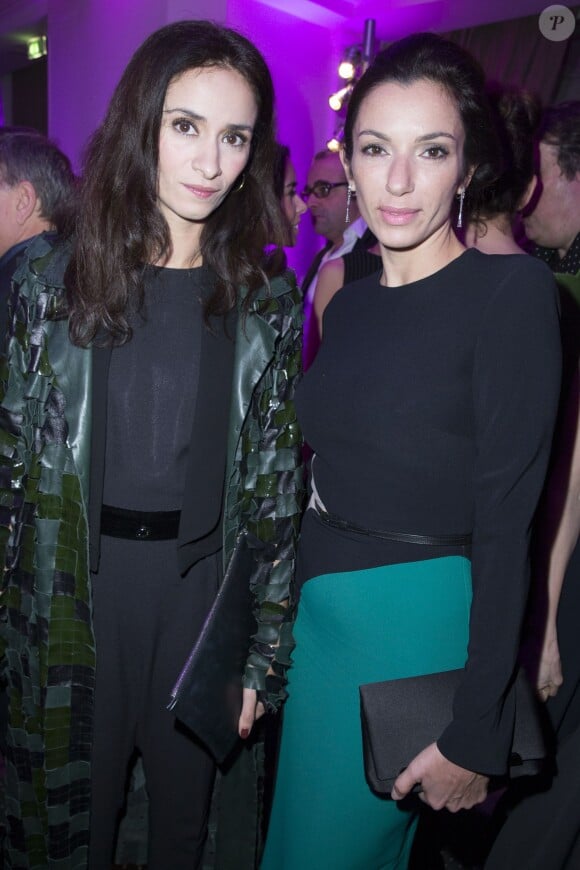 Rachida Brakni et Aure Atika au Dîner de la mode pour le Sidaction au pavillon d'Armenonville à Paris le 29 janvier 2015.