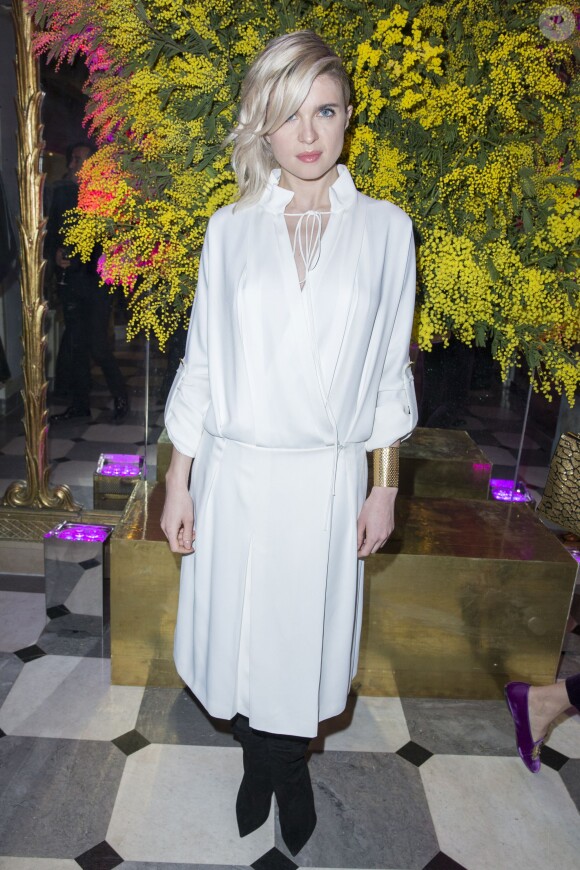 Cécile Cassel au Dîner de la mode pour le Sidaction au pavillon d'Armenonville à Paris le 29 janvier 2015.