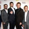 AJ McLean, Kevin Richardson, Brian Littrell, Nick Carter, Howie Dorough à la première de "Backstreet Boys: Show Em What You're Made Of" à Hollywood, le 29 janvier 2015  