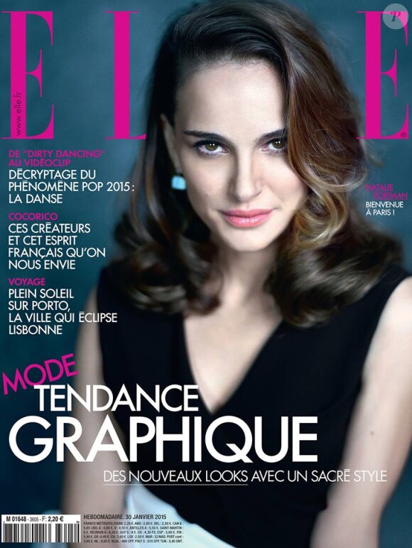Natalie Portman en couverture du magazine ELLE, 30 janvier 2015.