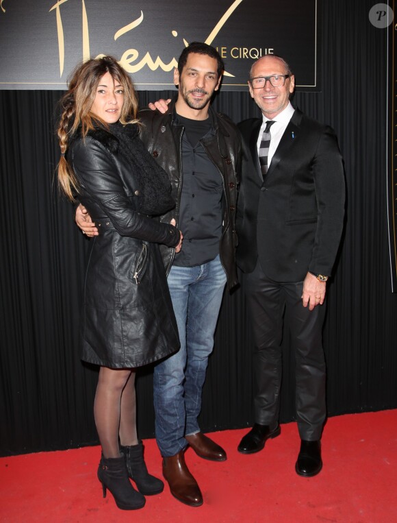 Tomer Sisley et sa compagne Karine Machado à la Soirée de remise des prix du 36ème Festival Mondial du Cirque de Demain au Cirque Phenix à Paris, le 1er février 2015. 