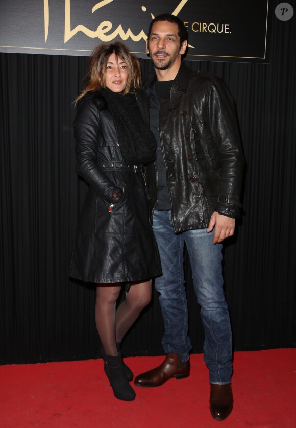 Tomer Sisley et sa compagne Karine Machado à la Soirée de remise des prix du 36ème Festival Mondial du Cirque de Demain au Cirque Phenix à Paris, le 1er février 2015. 