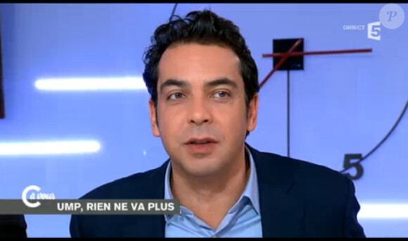 Le journaliste Patrick Cohen, chroniqueur dans C à vous, le mardi 3 février 2015 sur France 5.