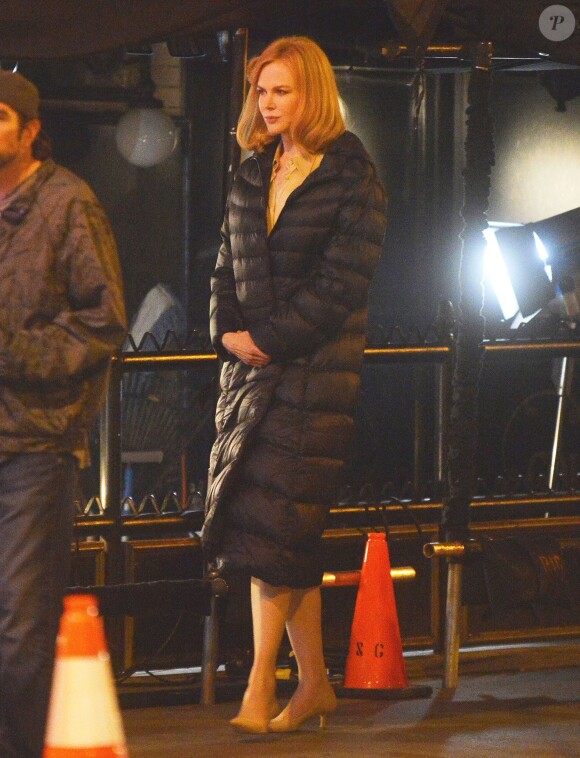 Nicole Kidman sur le tournage du film "The Secret in Their Eyes" à Los Angeles, le 3 février 2015.