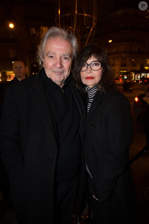 Exclusif - Pierre Arditi et sa femme Evelyne Bouix - Inauguration du Café Pouchkine à Saint-Germain-des-Prés, Paris le 22 janvier 2015. La Maison Dellos a ouvert à Paris ce nouveau lieu aux accents russes