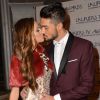 Julien Guirado et sa petite-amie Vanessa Lawrens - Cérémonie des "Lauriers TV Awards 2015" à la Cigale à Paris, le 6 janvier 2015.