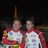 Présentation de la nouvelle voiture de Jean-Pierre et Olivier Pernaut pour le trophée Andros sur le pont de l'Alma à Paris le 4 décembre 2012.