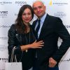 Exclusif - La journaliste Marie-Ange Casalta et son mari Romuald Boulanger - Inauguration du Chess Hotel au 6 Rue du Helder en partenariat avec Crush Magazine à Paris, le 10 octobre 2014.