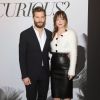 Jamie Dornan et Dakota Johnson - Projection du film "50 nuances de Grey" à New York, le 6 février 2015.